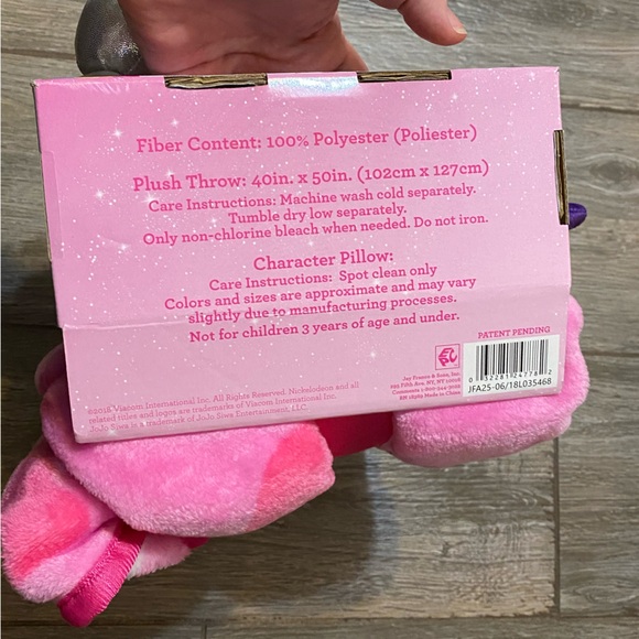 LAST CALL Jojo Siwa Unicorn Stuffed Animal And Throw Set - Picture 4 of 9